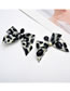 Fashion Leopard Leopard Print Bow Stud Earrings