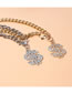 Fashion Silver Alloy Diamond Dollar Symbol Chain Pet Necklace