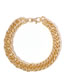 Fashion Gold Metal Chain Pet Necklace