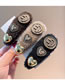 Fashion Khaki Plush Smiley Love Three-dimensional Labeling Hairpin
