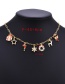 Fashion Color Copper Inlaid Zirconium Oil Drop Christmas Necklace