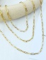 Fashion Golden 3 Titanium Steel Chain Necklace Accessories