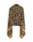Fashion Black Beige Letter Leopard Double-sided Jacquard Cashmere Shawl