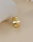 Fashion Gold Irregular Geometric Line Ring