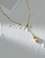 Fashion Gold Titanium Steel Pearl Y-shaped Necklace