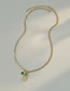 Fashion Gold Titanium Steel Gold Lock Stitching Necklace