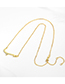 Fashion White Gold Color Metal Diamond Geometric Necklace
