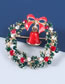 Fashion Wreath Alloy Dripping Rhinestone Christmas Wreath Brooch