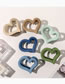 Fashion Fog Blue Frosted Love Clip