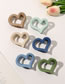 Fashion Mint Green Frosted Love Clip
