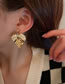 Fashion Gold Color Alloy Diamond Love Heart Sequin Stud Earrings