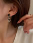 Fashion Black Alloy Diamond Bear Earrings