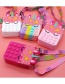 Fashion Pink Cat Face Shoulder Bag Silicone Unicorn Strawberry Avocado Cat Geometric Crossbody Bag