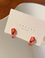 Fashion Red Resin Garnet Earrings