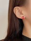 Fashion Red Resin Garnet Earrings