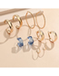 Fashion 4# Alloy Geometric C-shaped Ear Ring Set