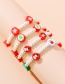 Fashion Snowman Christmas Series Soft Ceramic Pearl Beaded Bracelet