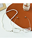 Fashion White Irregular Pearl Eyeglass Chain