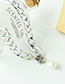 Fashion Silver Alloy Chain Pearl Necklace