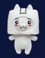 Fashion Luminous Box 20cm Carton Headgear Cat Shed Plush Luminous Doll