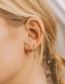 Fashion Gold Color Metal Rivet Cone Earrings