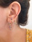 Fashion 9# Copper And Diamond Geometric Earrings