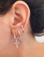 Fashion 3# Geometric Earrings With Copper Drop Diamonds