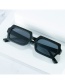 Fashion Rice White Frame Light Tea Slices Polygonal Small Frame Sunglasses