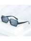 Fashion Rice White Frame Light Tea Slices Polygonal Small Frame Sunglasses
