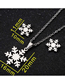 Fashion 4# Titanium Steel Snowflake Ear Studs