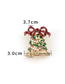 Fashion Gold Color Alloy Christmas Bow Bell Brooch