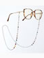 Fashion Silver Color Color Bead Glasses Chain Color Beaded Halterneck Glasses Chain