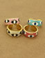 Fashion Pink Alloy Dripping Eye Opening Ring