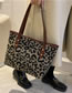 Fashion Light Brown Leopard Print Large-capacity Handbag