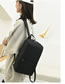 Fashion Black Shoulder Waterproof Zipper Backpack
