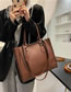 Fashion Light Brown Pu Several Embroidered Thread Large-capacity Messenger Bags