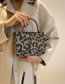 Fashion Leopard Brown Pu Leopard Lock Flap Crossbody Bag