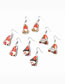 Fashion Cylinder Acrylic Christmas Cartoon Faceless Doll Earrings