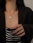 Fashion Gold Color Titanium Steel Heart Necklace