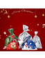 Fashion 44*60cm Laser Snowflake Christmas Print Flat-mouth Ties Gift Bag