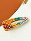 Fashion Color Alloy Resin Hollow Duckbill Hairpin