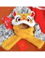 Fashion Yellow Lion Dance Woooo~ Children's Lion Dance Plush Cap One-piece Scarf