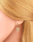 Fashion Girl Girl Earrings With Copper And Diamonds