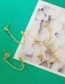 Fashion Butterfly Copper And Diamond Butterfly Chain Tassel Stud Earrings