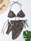 Fashion Butterfly Three-piece Print Lace-up Swimsuit