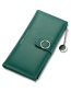 Fashion Green Multi-card Zip Wallet