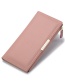 Fashion Pink Multi-card Position Zipper Wallet