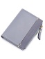 Fashion Blue Two Fold Frosted Pu Wallet