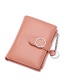 Fashion Red Wine Multi-card Two-fold Pu Leather Wallet