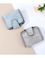 Fashion Light Grey Pu Leather Frosted Coin Purse
